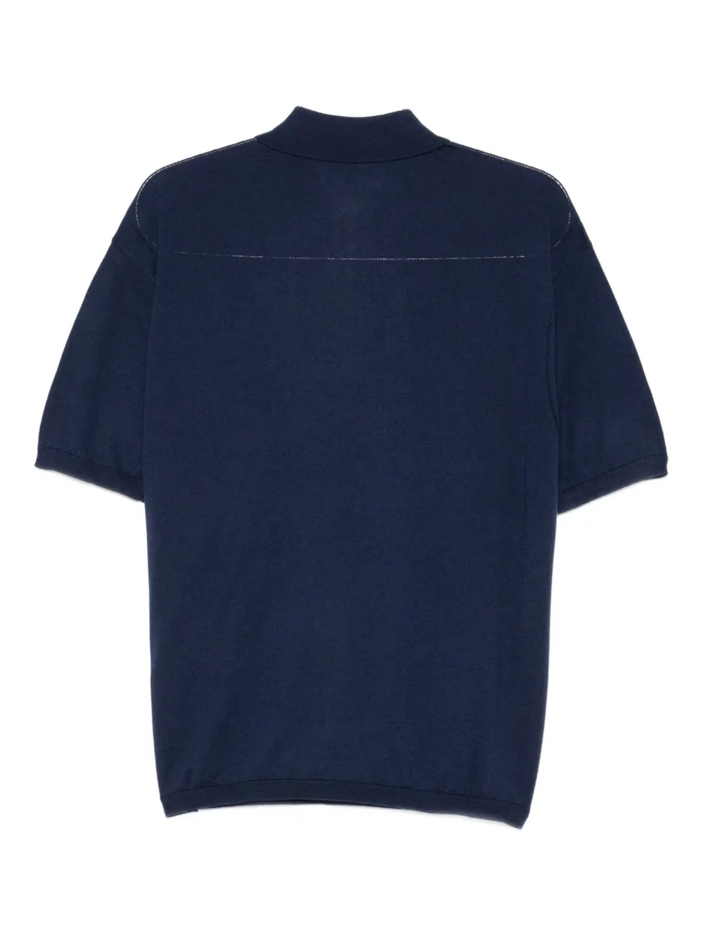 Emporio Armani Poloshirt met rits - Blauw
