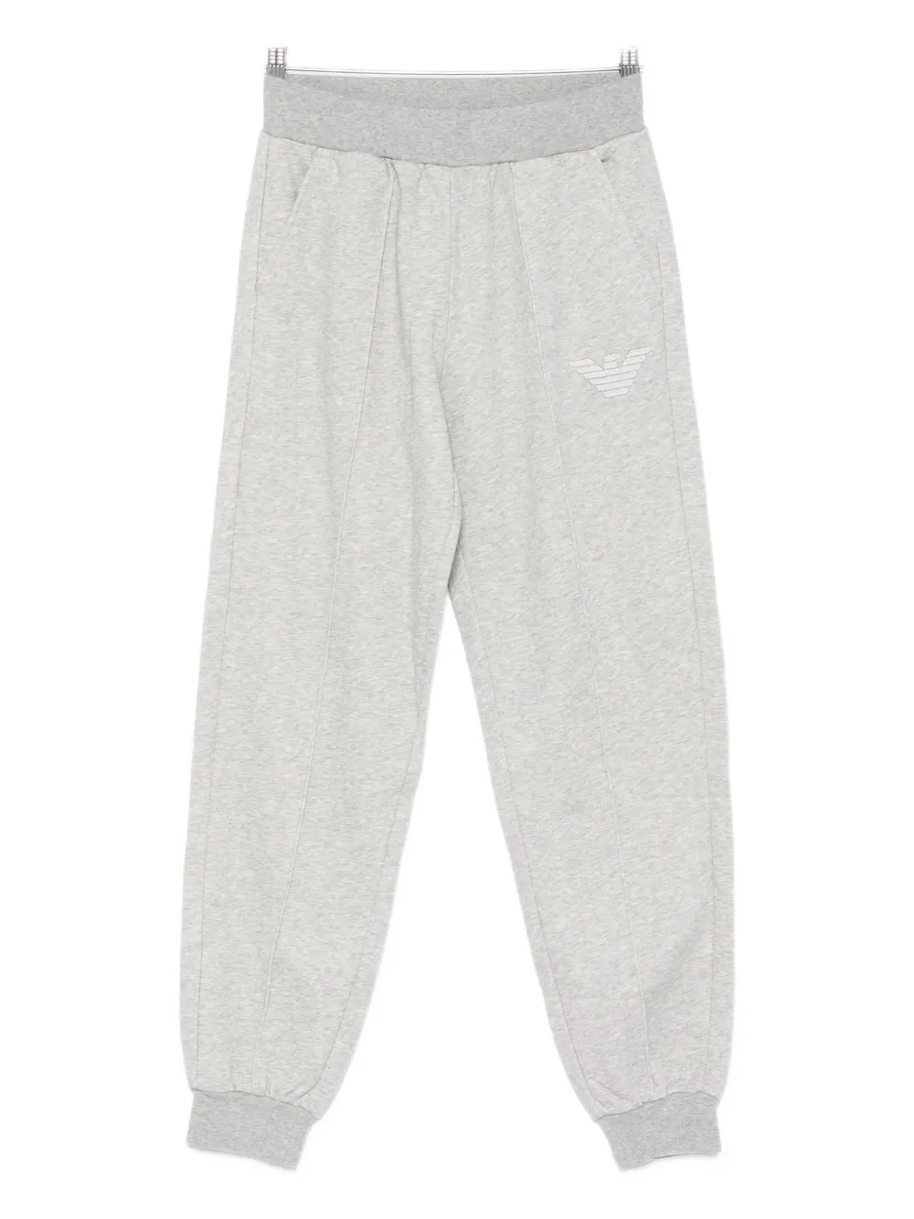 Emporio Armani Logo-detail Track Pants In Gray