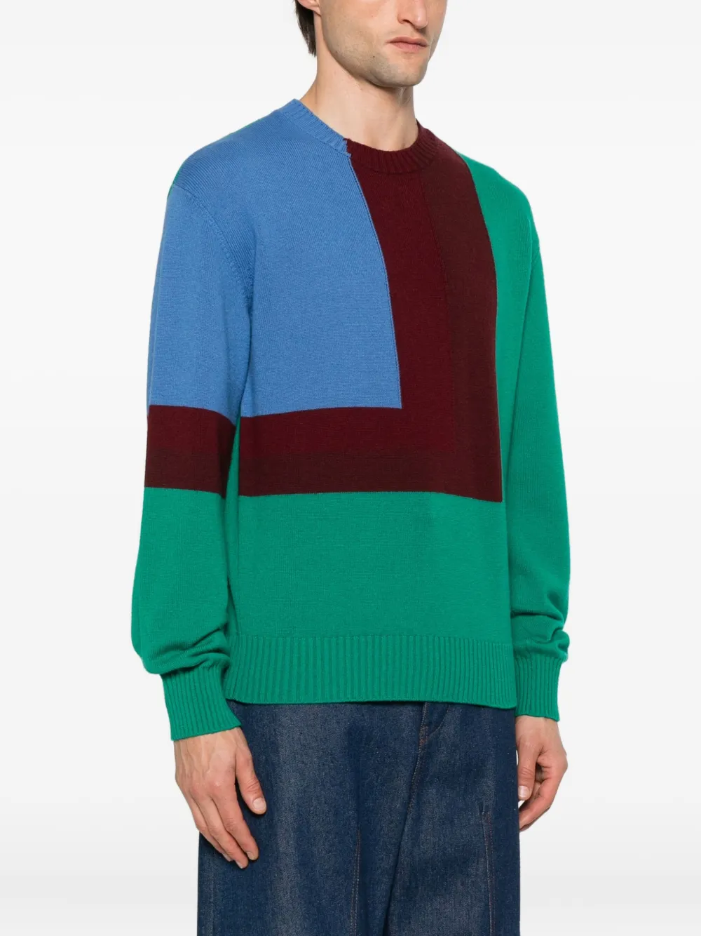  Loewe Pull à Design Colour Block - Vert 