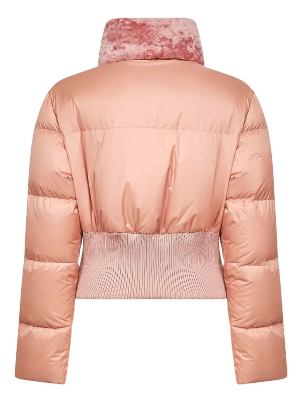 FENDI シアリングカラー ジャケット | ピンク | FARFETCH JP