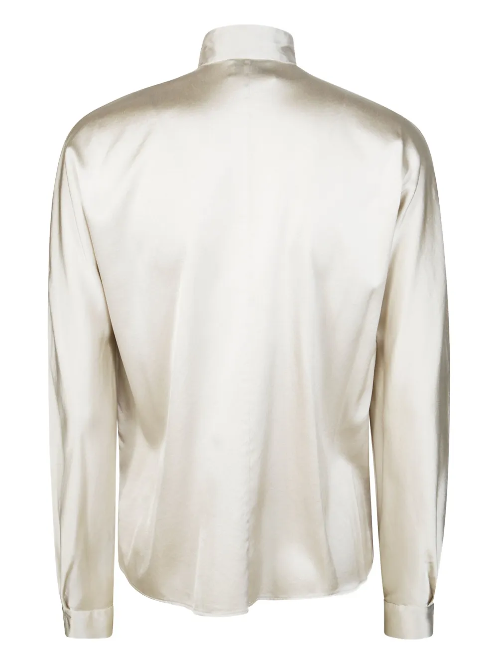 Forte Forte kimono tassel silk satin blouse - Beige