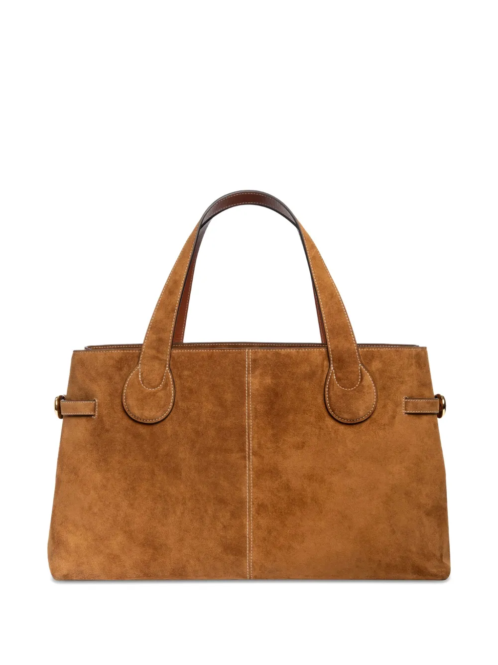 STAUD Piper suede tote bag - Bruin