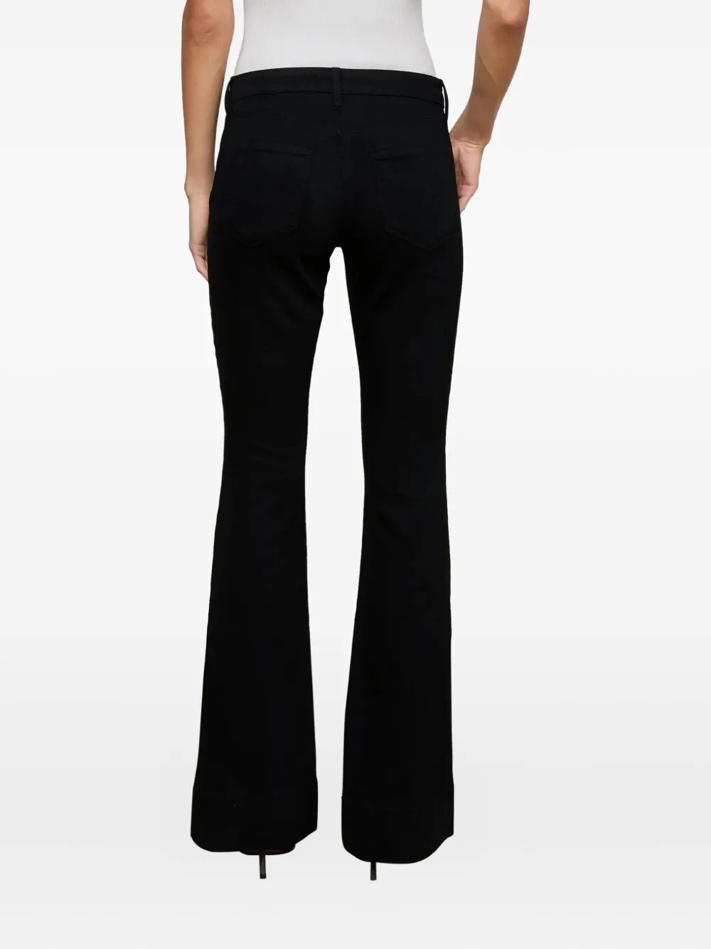 L'agence Lenora Low-rise Flare Jean In Black
