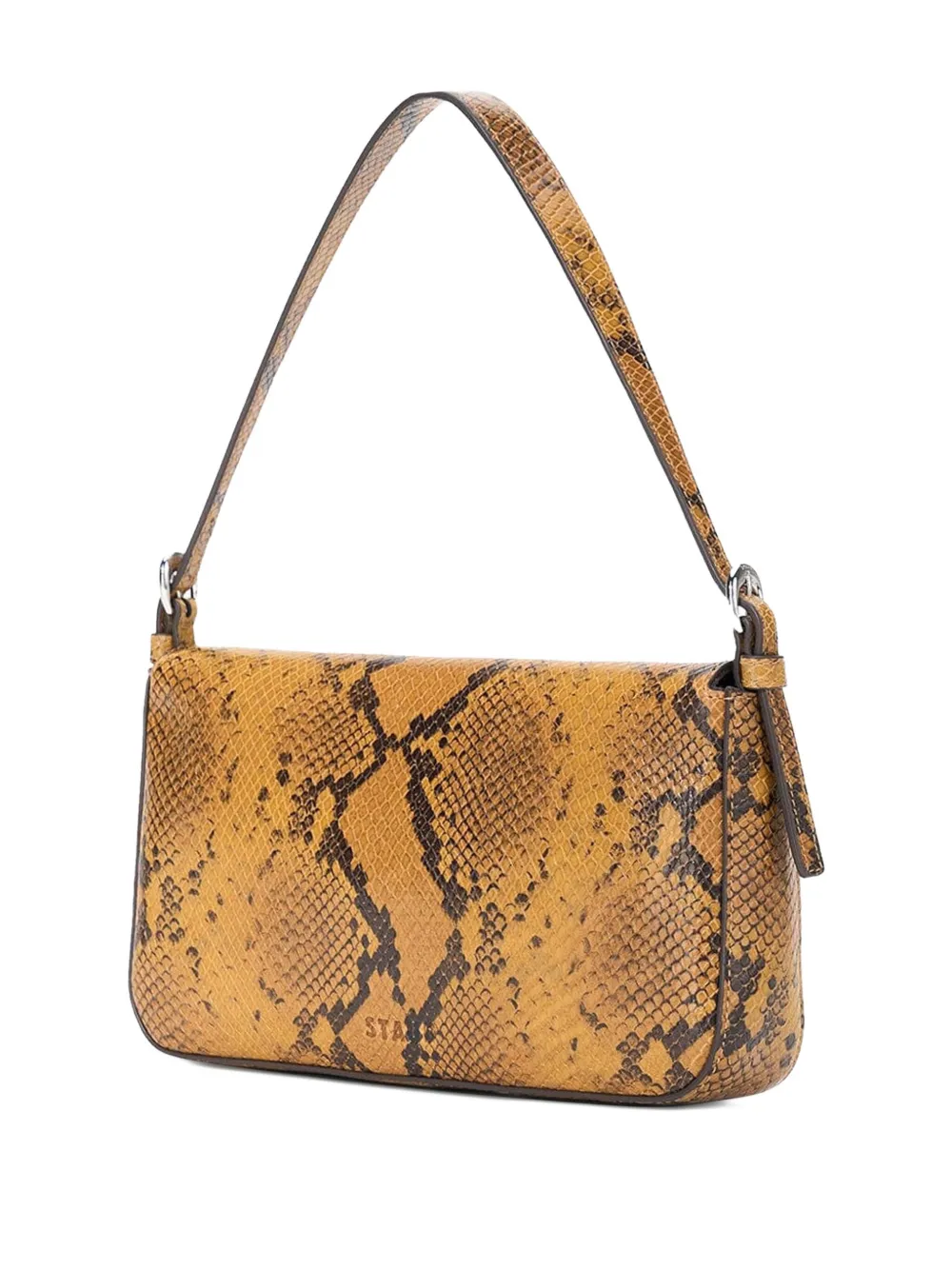Staud Harlow Snake-print Shoulder Bag In Multi