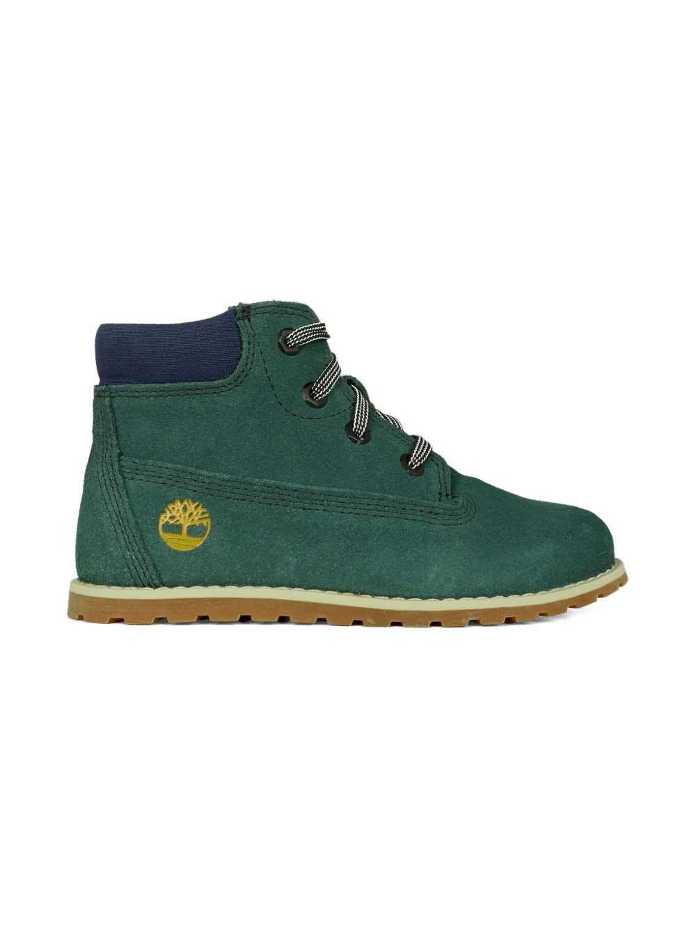 Timberland Kids lace-up logo boots - Groen