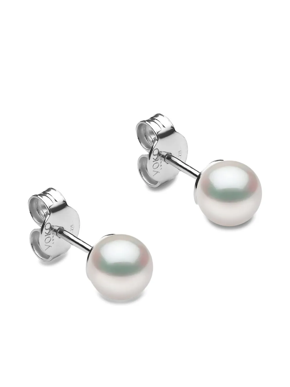 Yoko London white gold pearl earrings | Silver | Image 1