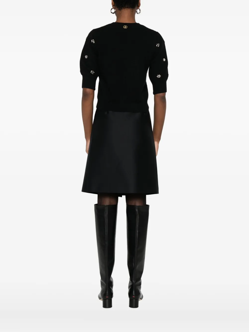 TWINSET Sweater verfraaid met kristallen Zwart