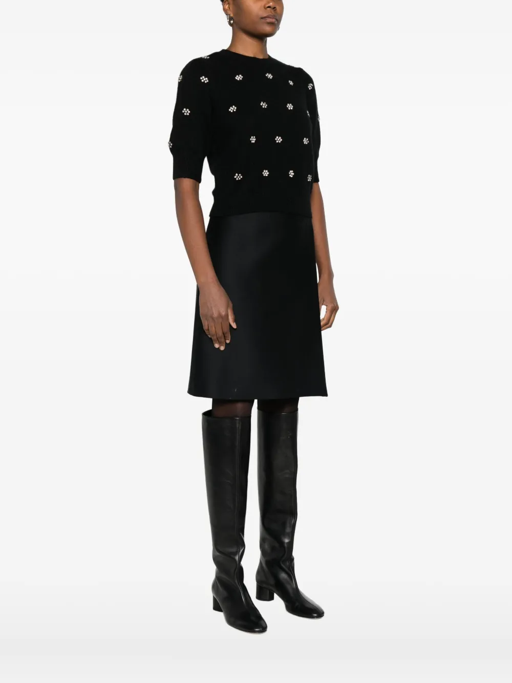 TWINSET Sweater verfraaid met kristallen Zwart