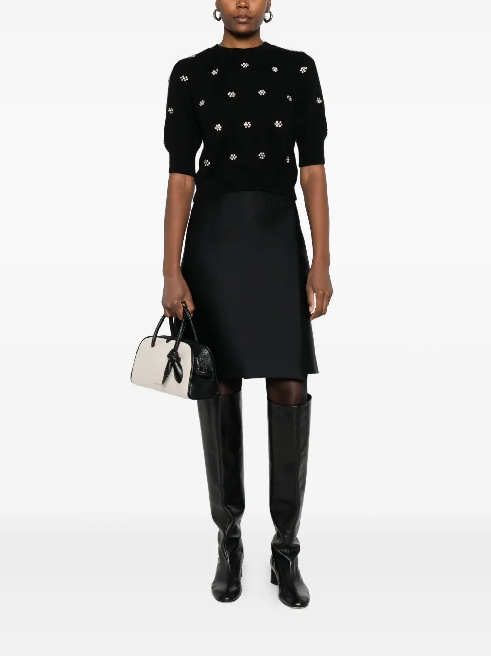 TWINSET Sweater verfraaid met kristallen Zwart