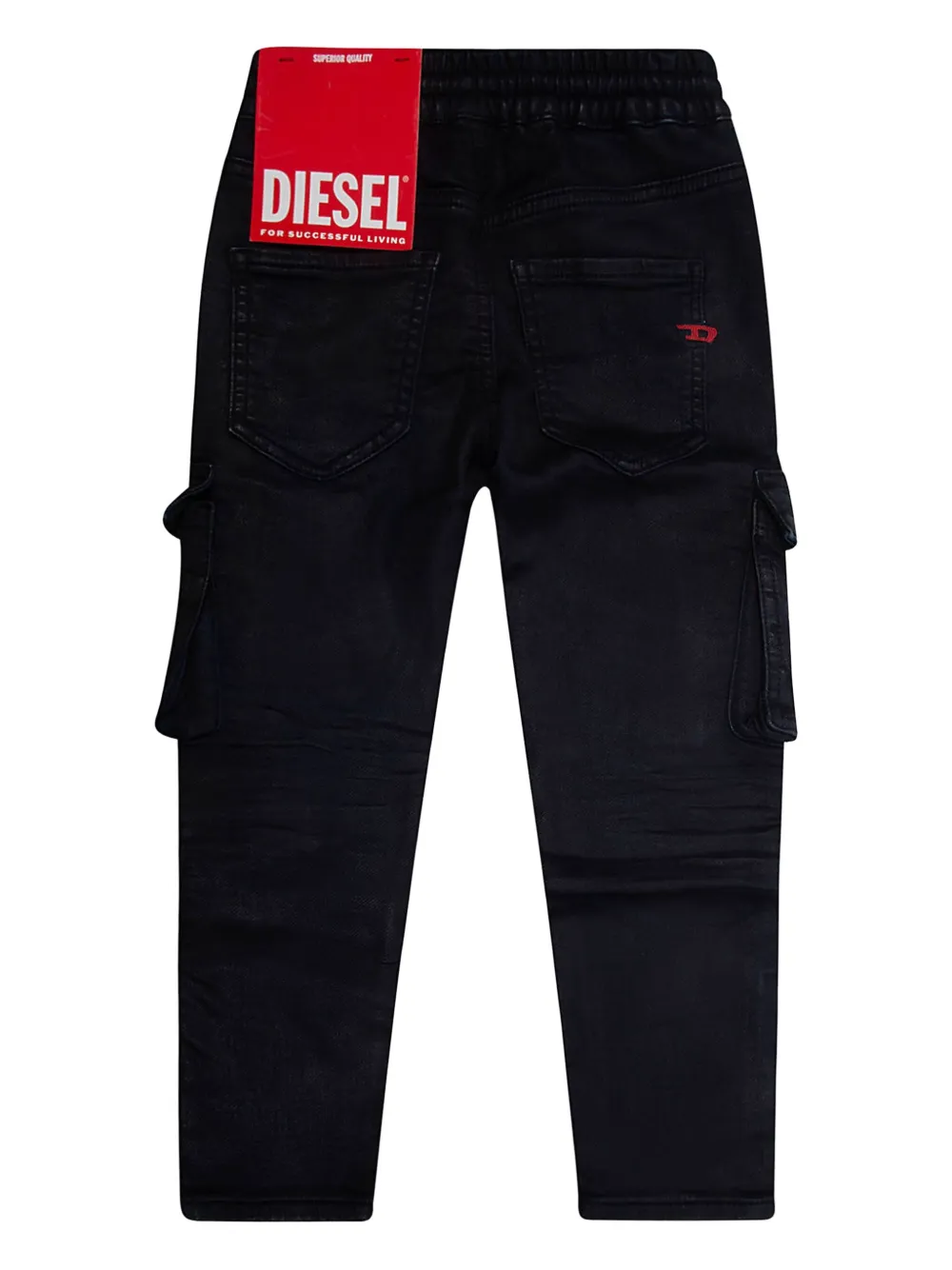 Diesel Kids Jeans met zak Zwart