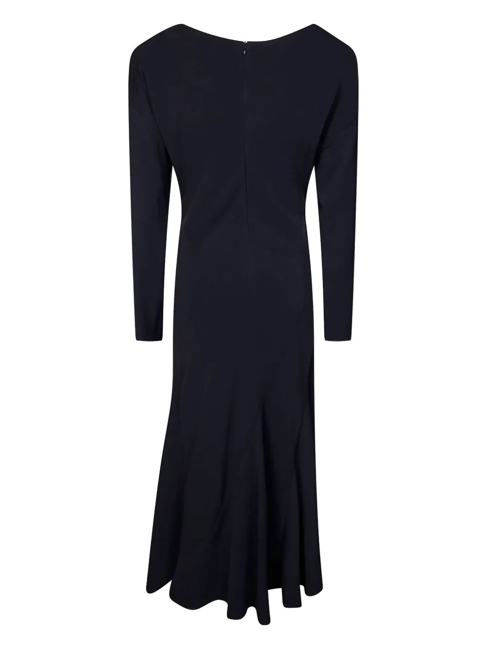 P.a.r.o.s.h Long-sleeve Flared Dress In Black