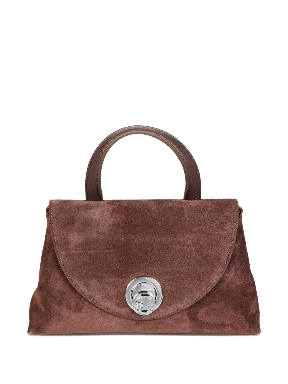 Coccinelle petit sac cabas Nikla en daim | marron | Image 1