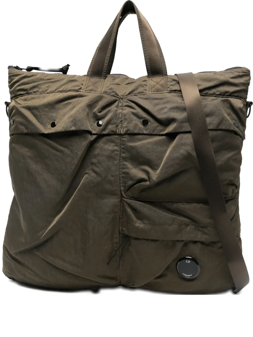 C.p. Company Padded Tote Bag In Metallic