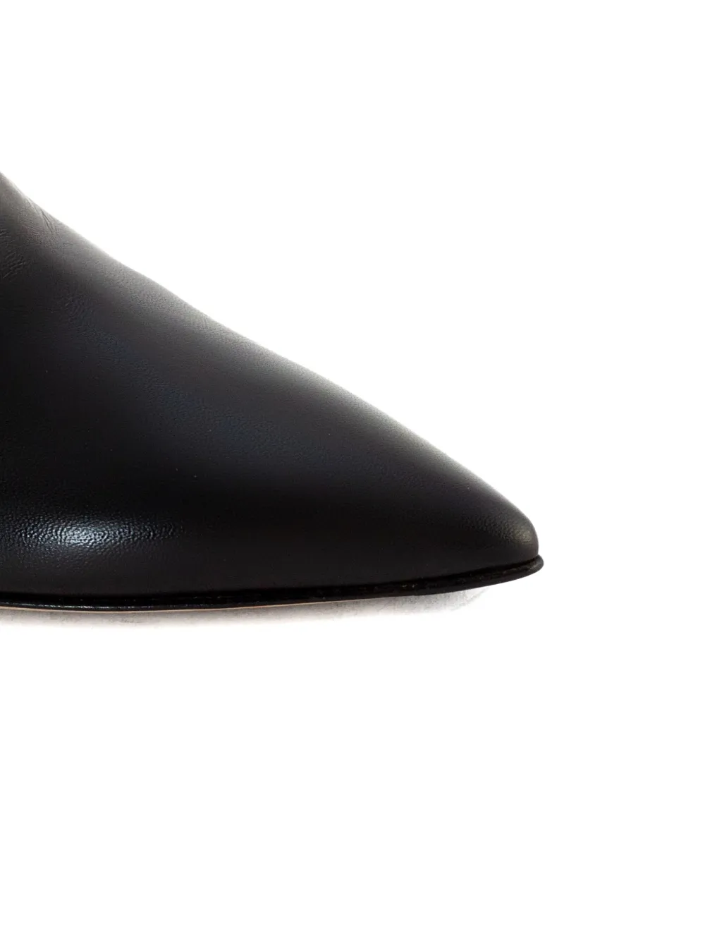 Mara Bini 50mm Leather Heeled Boots In Black