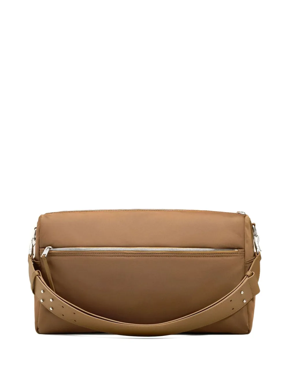 Ami Alexandre Mattiussi Brown Nylon Canvas Marcel Large Bag Brown In Brown