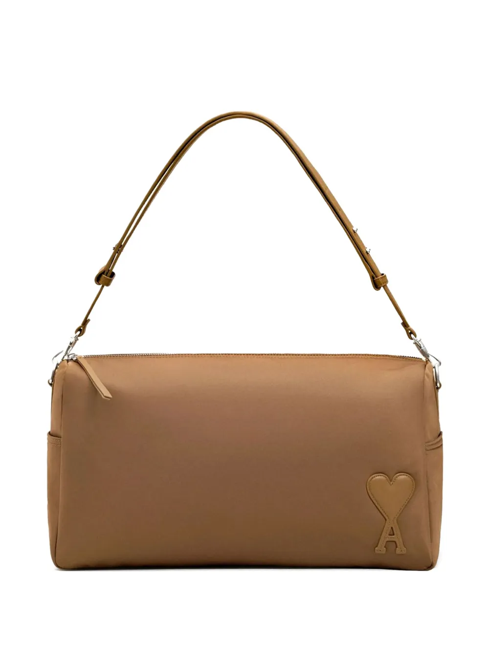 AMI Paris heart-patch shoulder bag - ブラウン AMI Paris heart-patch shoulder bag - ブラウン