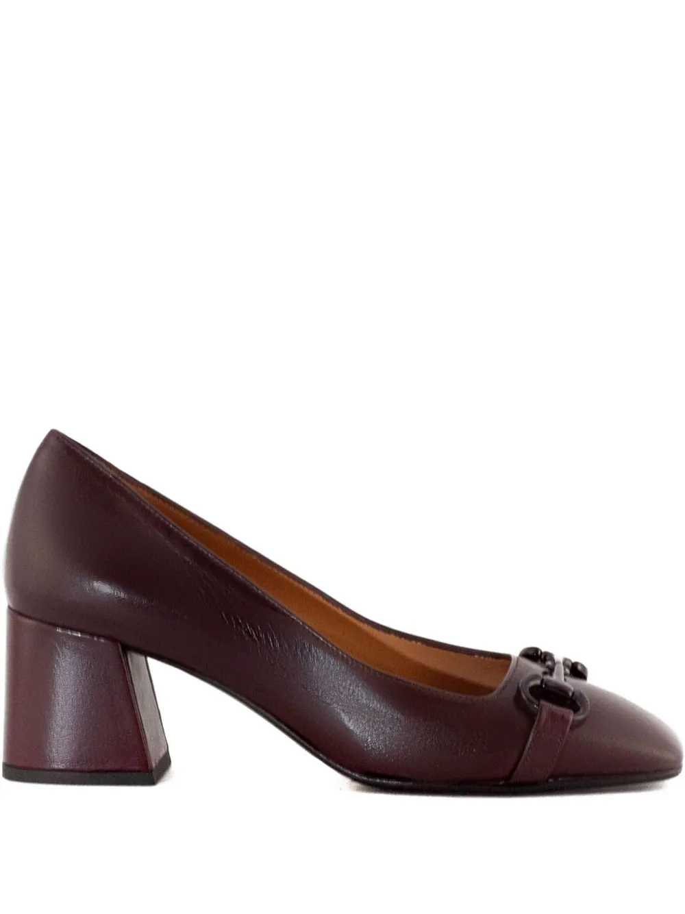 mara bini 60mm leather heeled pumps - レッド mara bini 60mm leather heeled pumps - レッド
