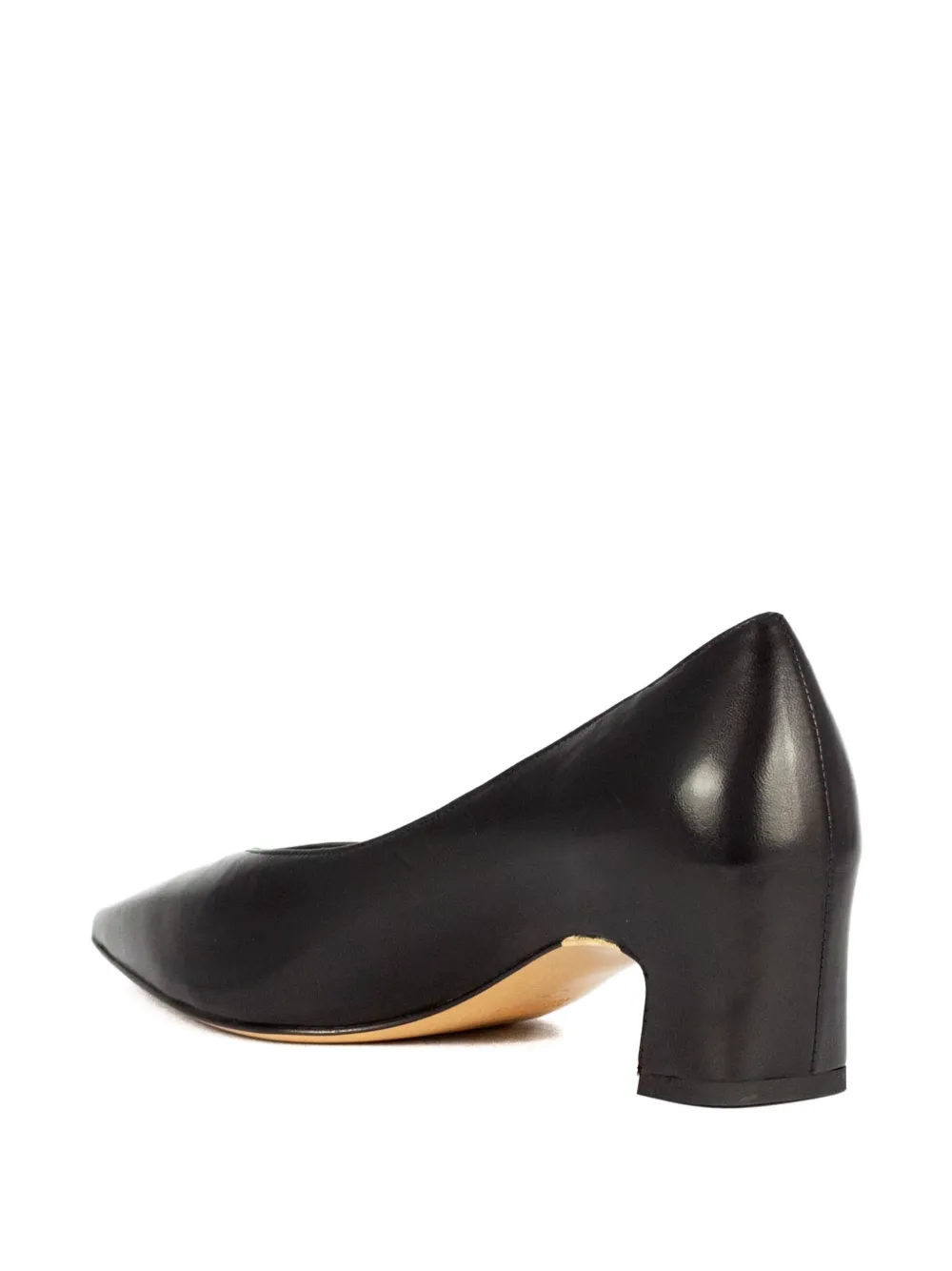 Mara Bini 40mm Leather Heeled Pumps In Black