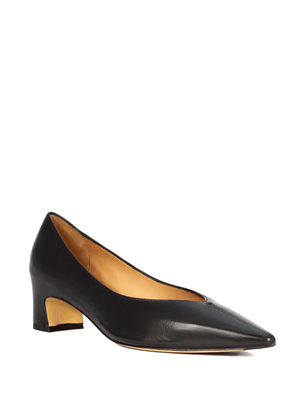mara bini 40mm leather heeled pumps | Heeled Pumps | Image 2