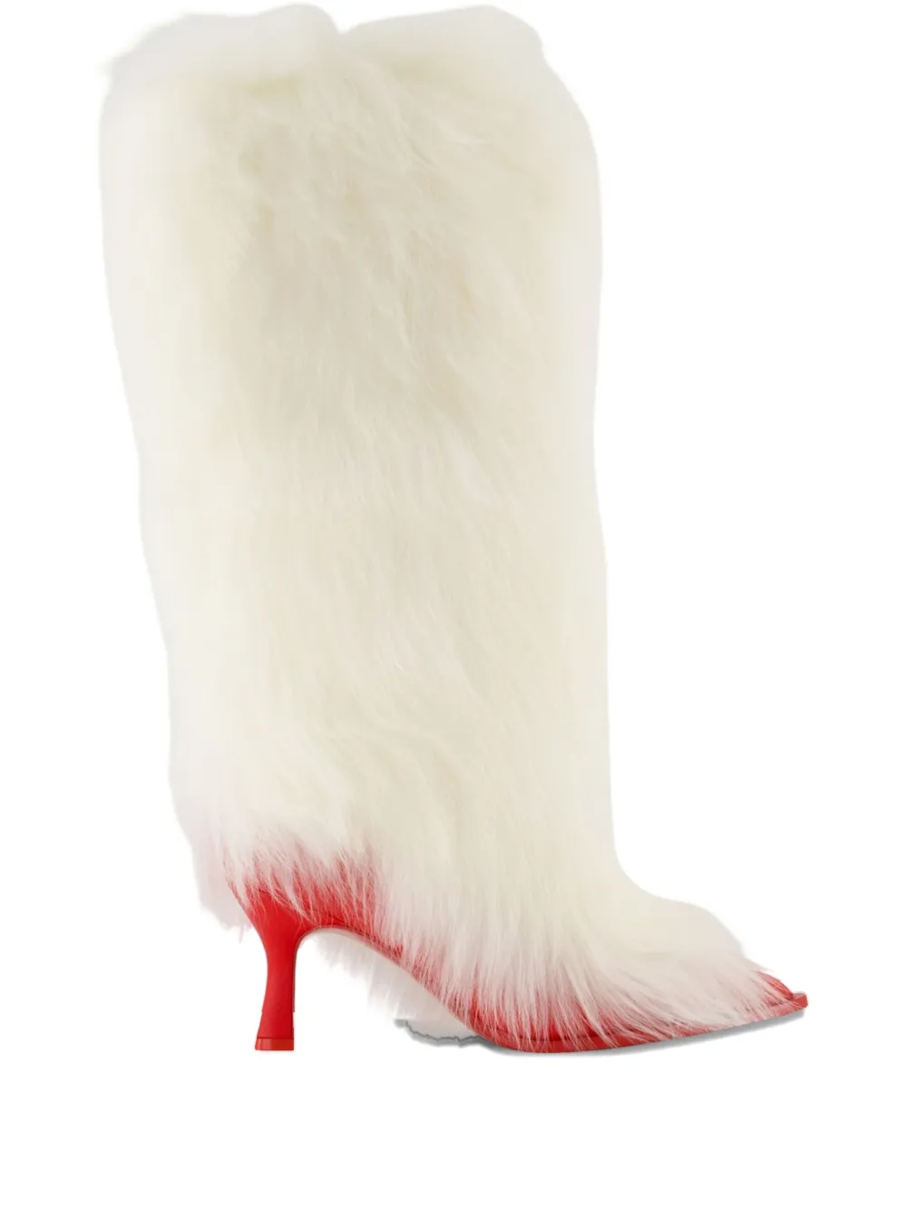 UGG x Ambush fur heeled boots - ホワイト UGG x Ambush fur heeled boots - ホワイト