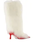 UGG x Ambush fur heeled boots - White