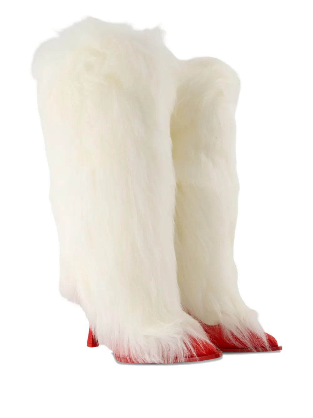 Ugg X Ambush Fur Heeled Boots In White