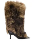 UGG x Ambush fur heeled boots - Brown