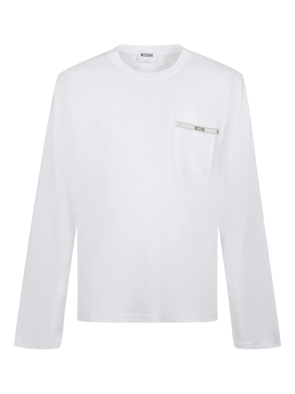 Moschino pocket long-sleeve T-shirt - Bianco