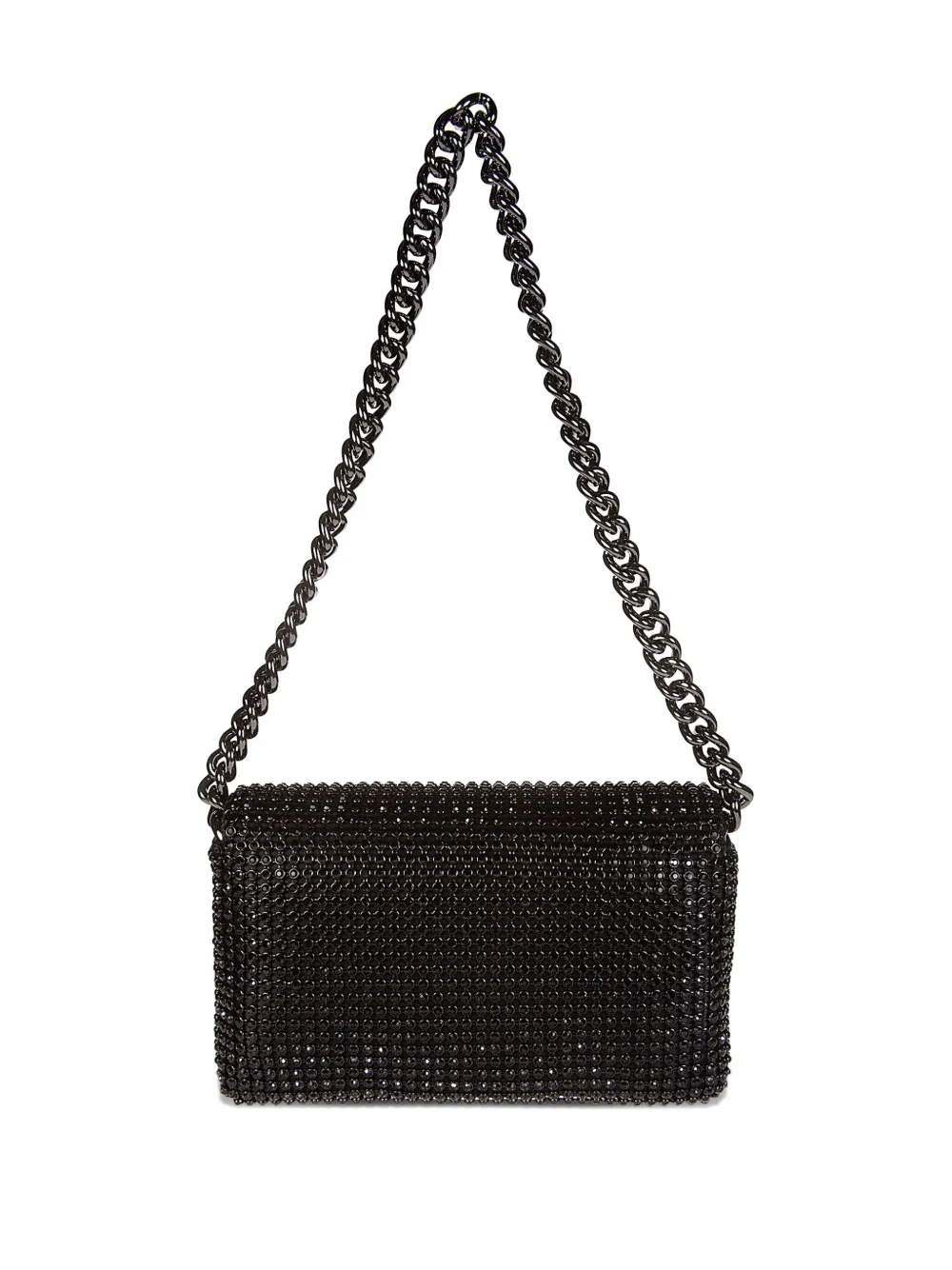 Marc Jacobs Schoudertas verfraaid met ketting - Zwart