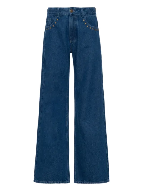 Triya Calça jeans com detalhe de tachas