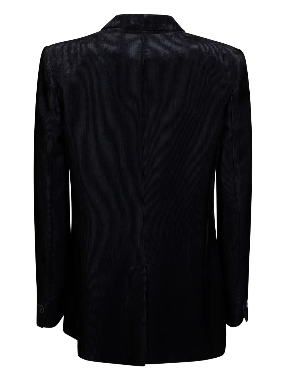 Forte Forte Velvet Blazer With Notched Lapel And Front Pockets In Black