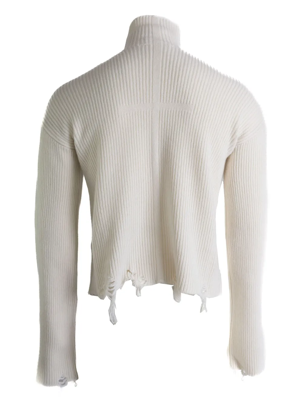 Matières Fécales Geribbelde sweater - Wit