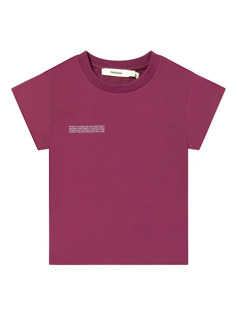 Pangaia Kids logo-print T-shirt - Viola