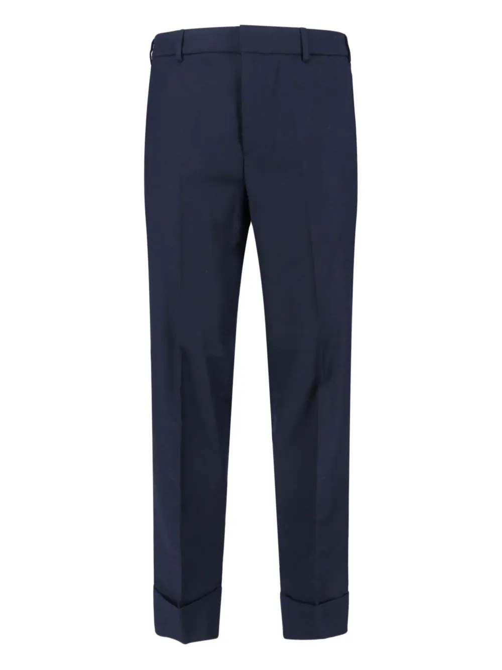 Cruna pressed-crease trousers - ブルー Cruna pressed-crease trousers - ブルー