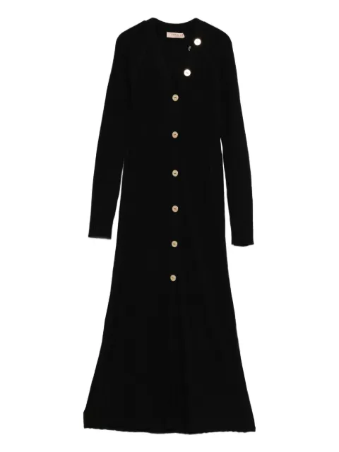 TWINSET button-down ribbed dress