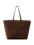 FENDI logo pattern tote bag - Brown