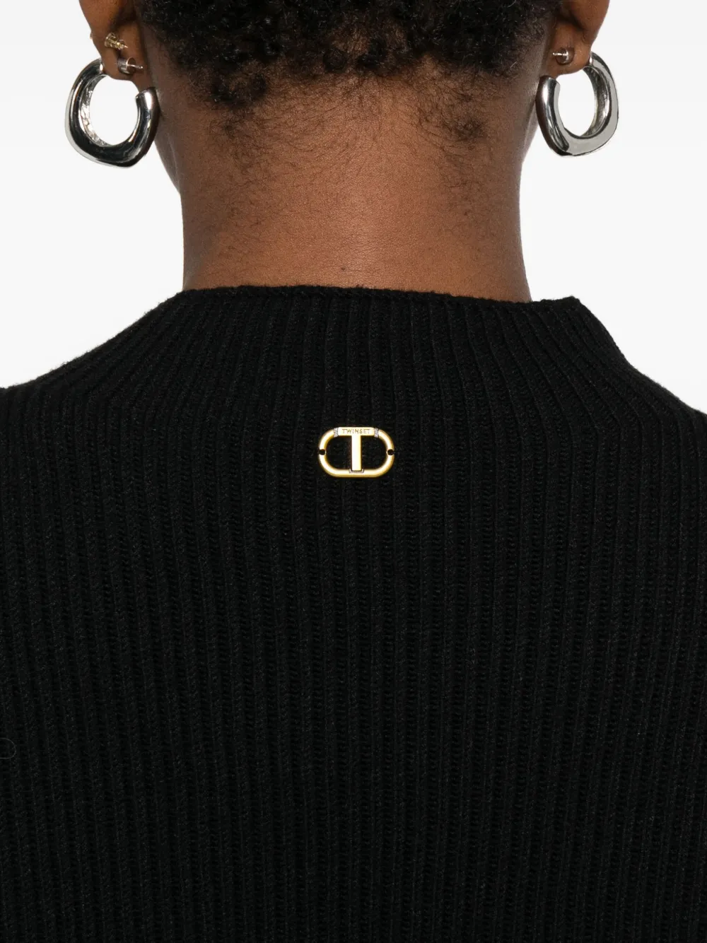 TWINSET Mini-jurk met klokmouwen Zwart