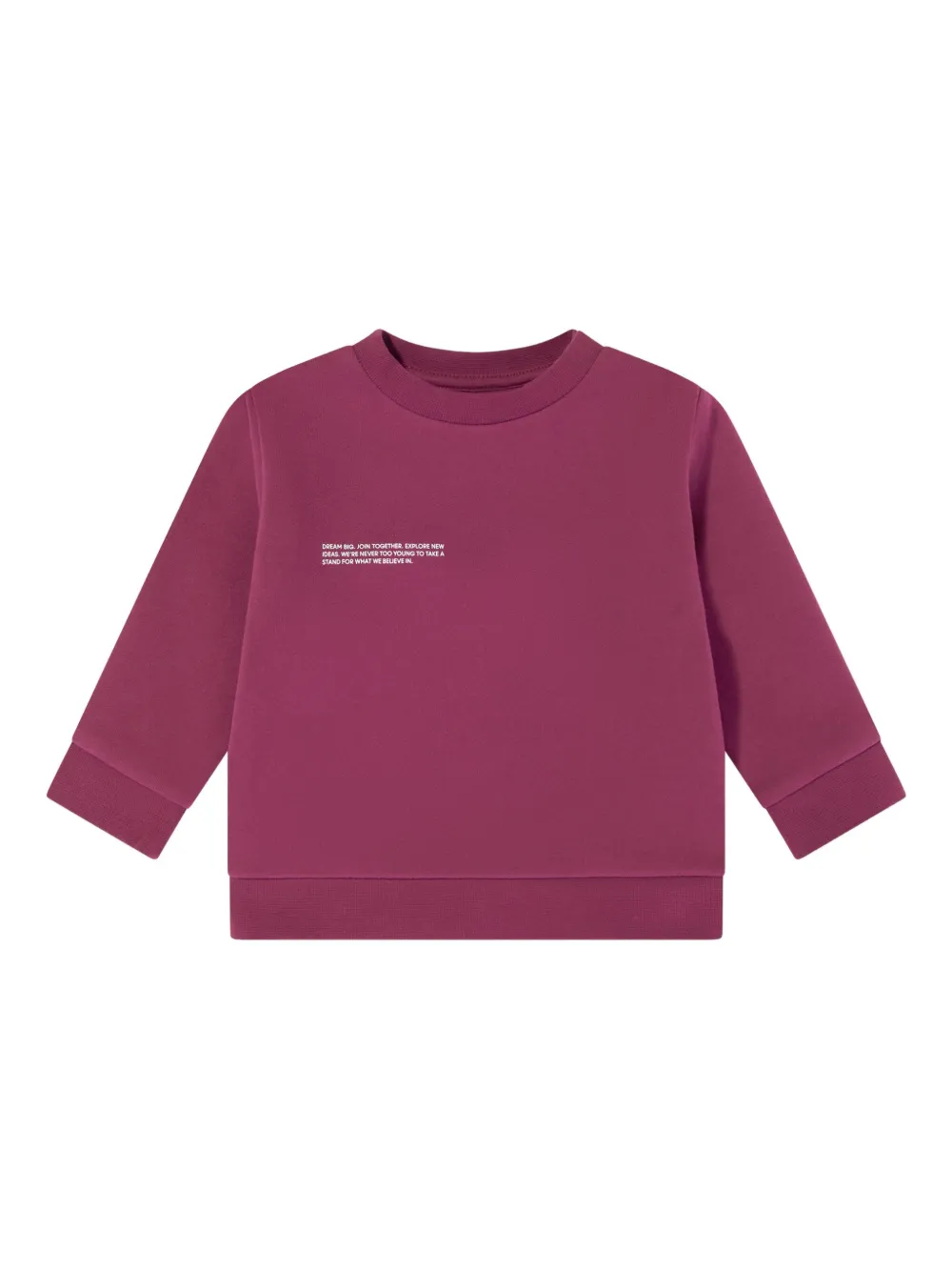 Pangaia Babies' Slogan-print Sweatshirt In Purple