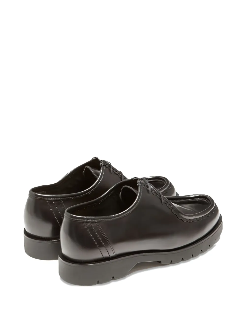 KLEMAN B2 derby schoenen met stiksel Zwart