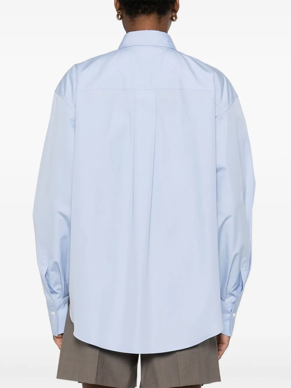 Brunello Cucinelli Women Shirt With Iconic Jewelry Detail In Blue