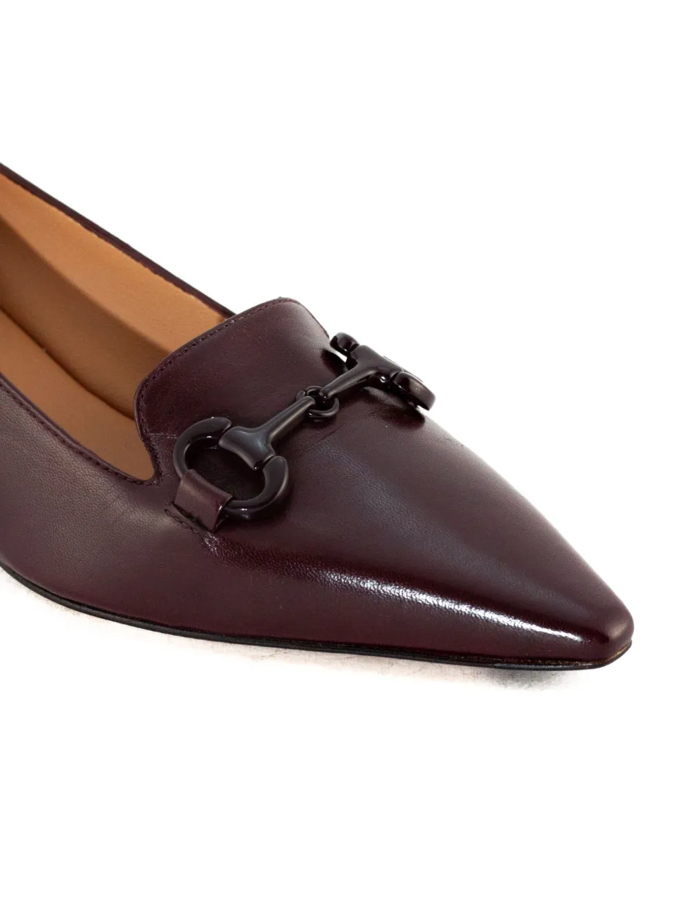 Mara Bini 40mm Leather Heeled Pumps In Red