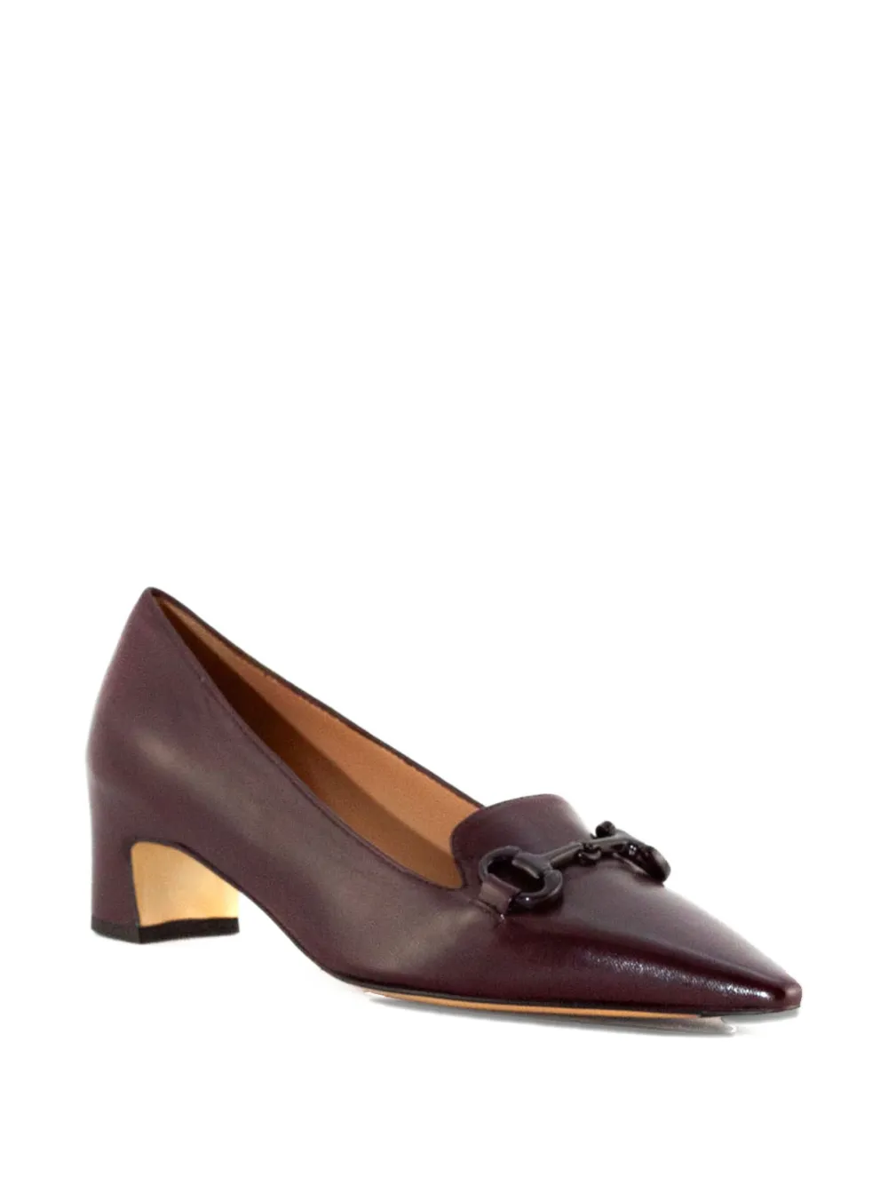 mara bini 40mm leather heeled pumps | Heeled Pumps | Image 2