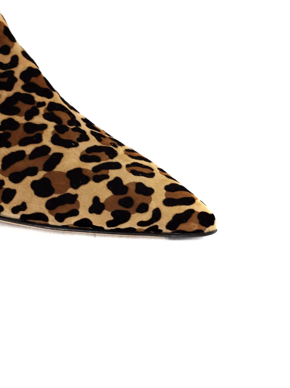 Mara Bini 50mm Leopard-print Ankle Boots In Brown