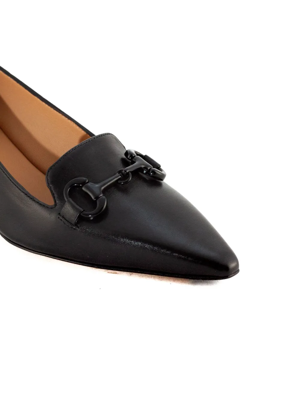 Mara Bini 40mm Leather Heeled Pumps In Black