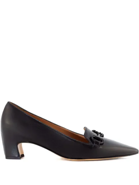 mara bini 40mm leather heeled pumps