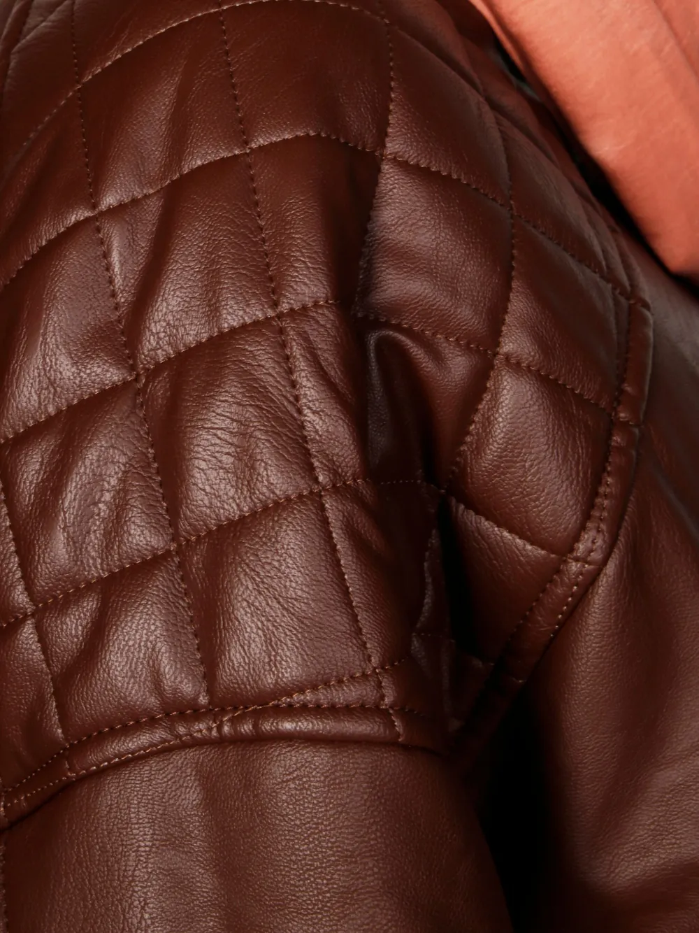  Marbell Quilted Belted Coat - Brown 