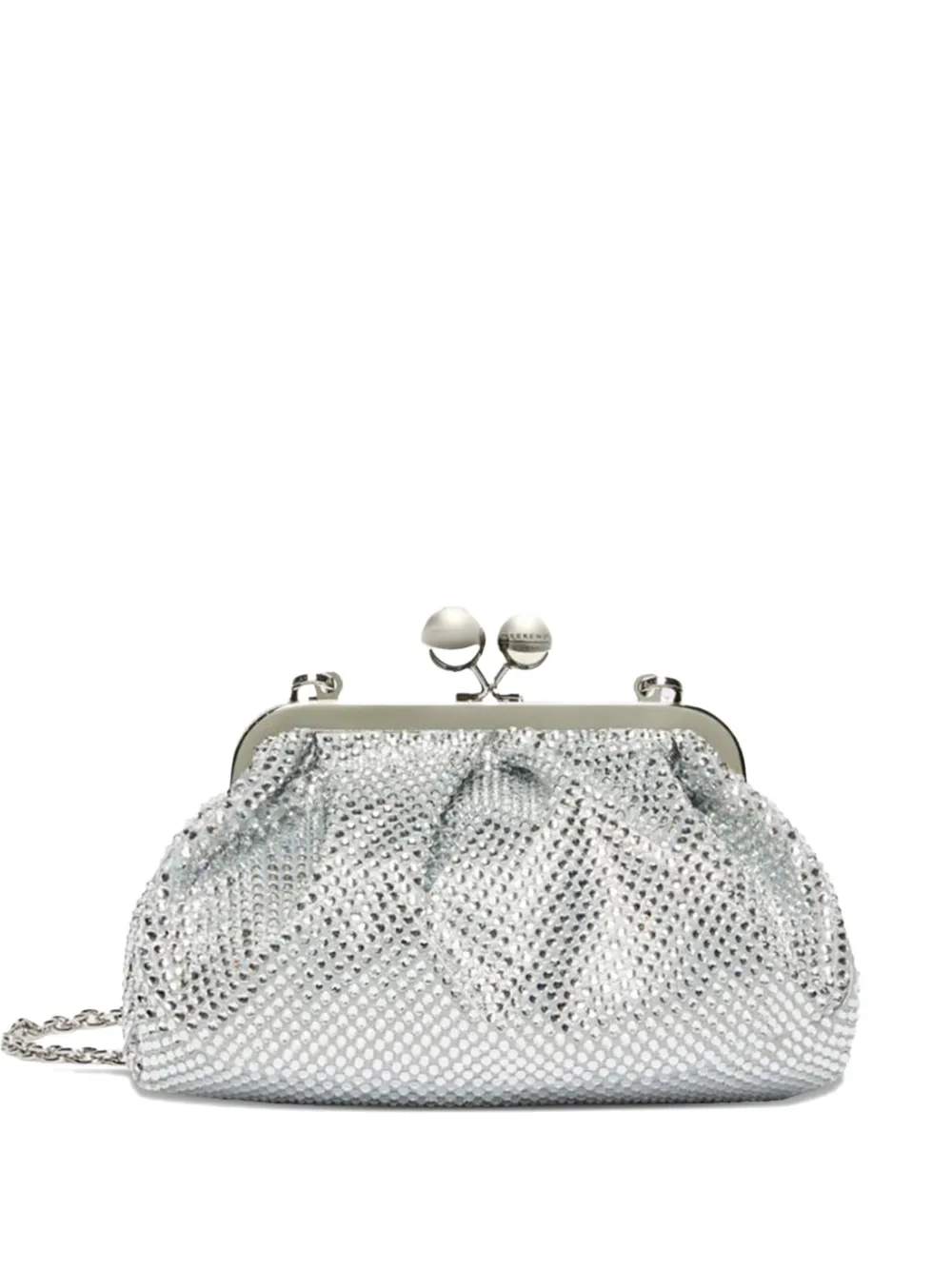Max Mara Emy デコラティブ クラッチバッグ - シルバートーン Max Mara Emy デコラティブ クラッチバッグ - シルバートーン
