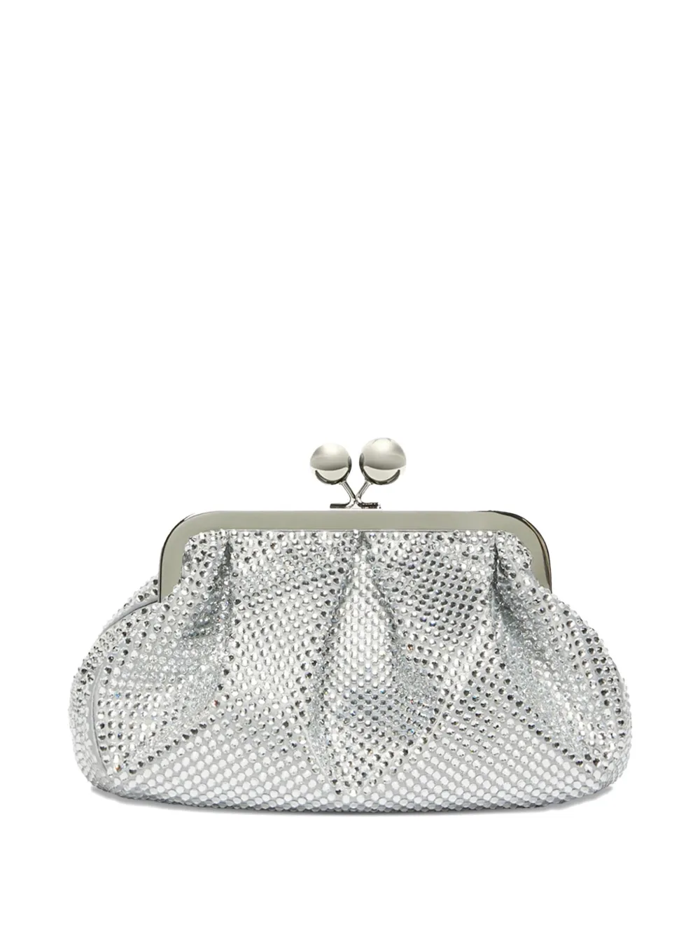 Max Mara Emy embellished clutch bag - Zilver