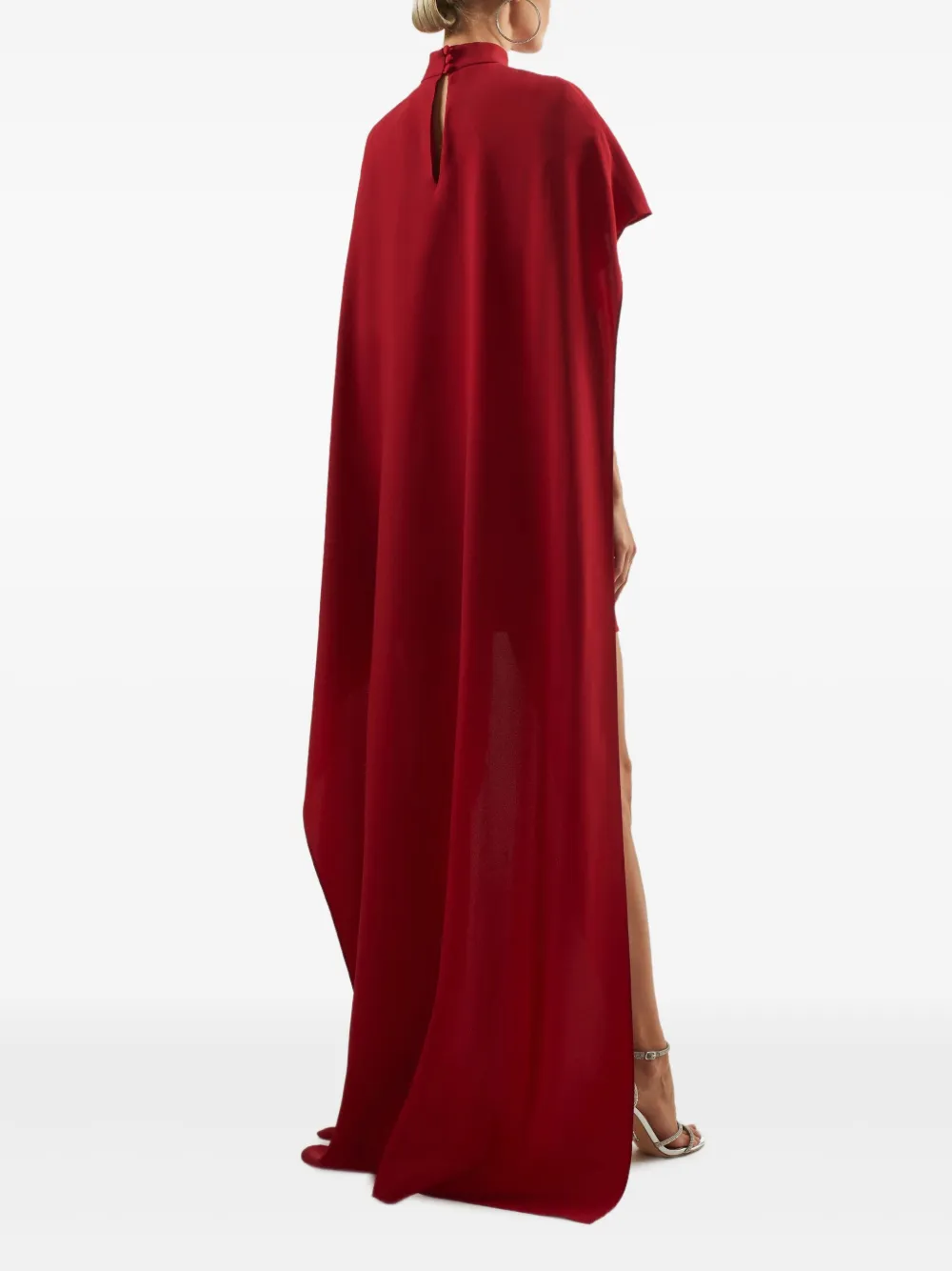 Taller Marmo Carrington mini-jurk met cape Rood