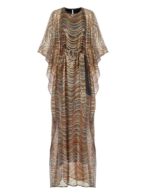 Taller Marmo Erte wave-pattern maxi kaftan